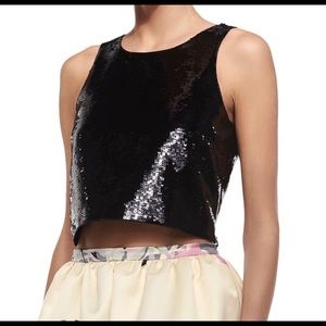 New Parker sequined crop top NWT $297